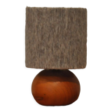 Wood and wool lamp