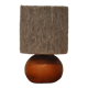 Wood and wool lamp