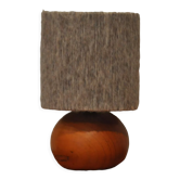 Lampe bois et laine
