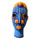 Tête en perles africaine