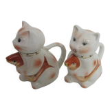 Set of 2 zoomorph teapots