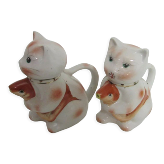 Set of 2 zoomorph teapots