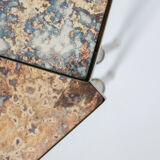 Églomisé glass nesting tables in neoclassical style, Belgium, 1960s