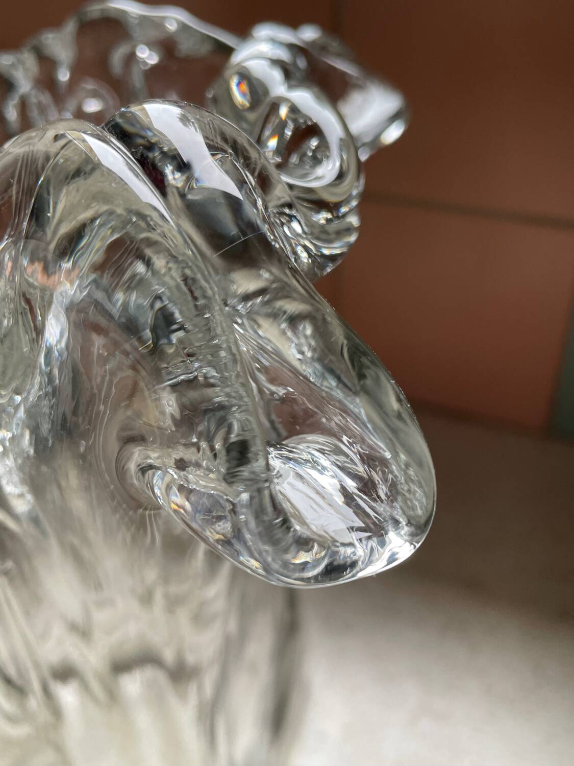 Molded glass vase