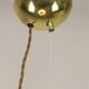 Rare White & Golden Bud Lamp by Luigi Massoni for Guzzini, 1960s
