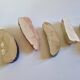 Set of 9 vintage ceramic vegetable knife holders
