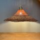 Vintage lampshade pendant light in natural material