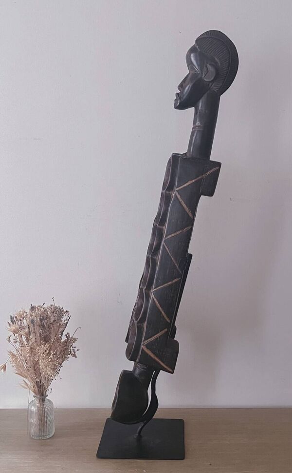 Grand jeu Awale Baoule en bois (Burkina Faso)