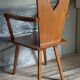 Art-popular armchair 50s in solid wood