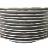 12 flat porcelain plates