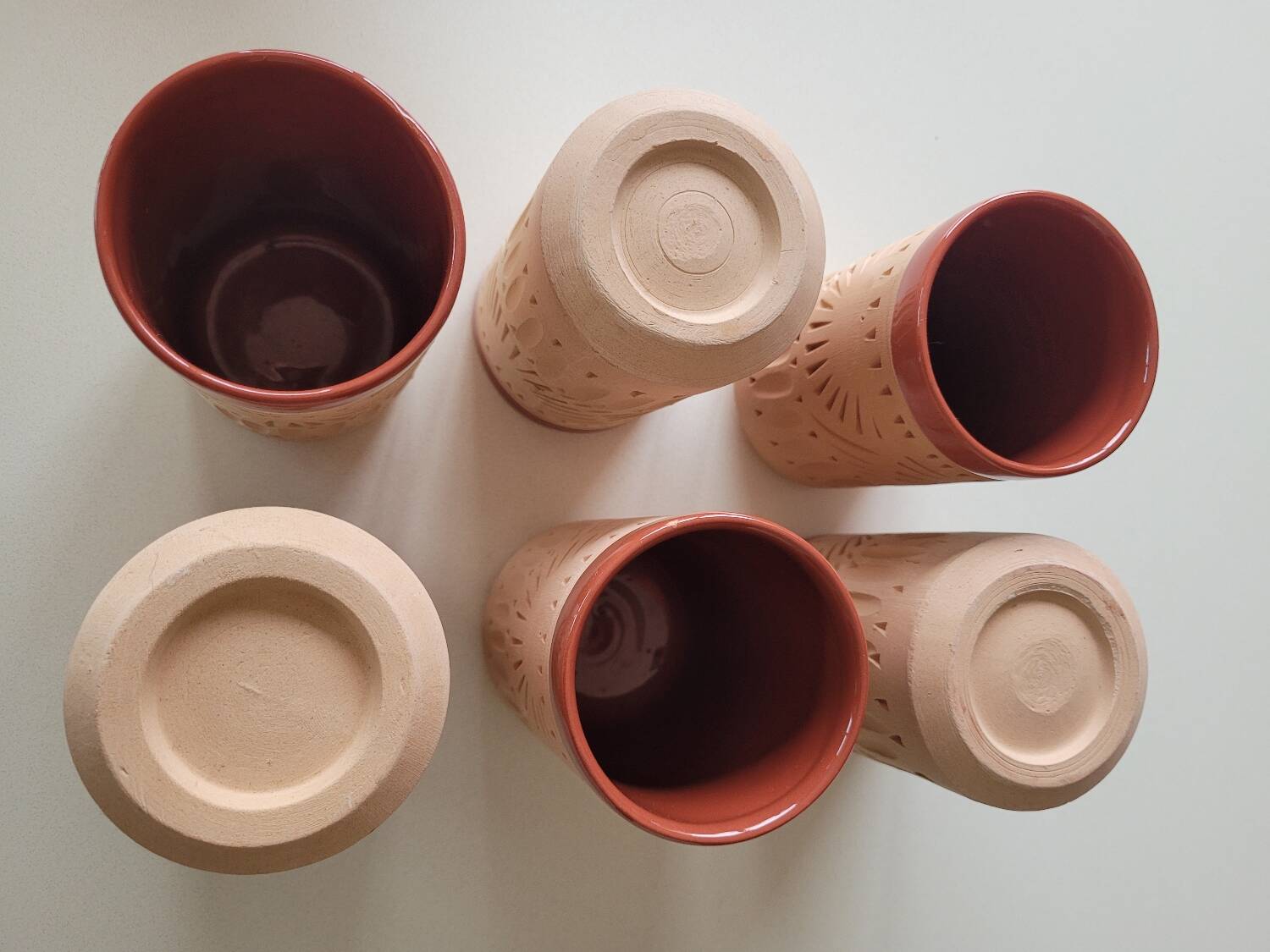 Terracotta orangeade service