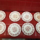 Pink English China plates