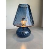 Murano style blue glass with “Ballotton” lamp