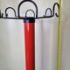 Coat rack in orange lacquered metal published by Seccose, 80s