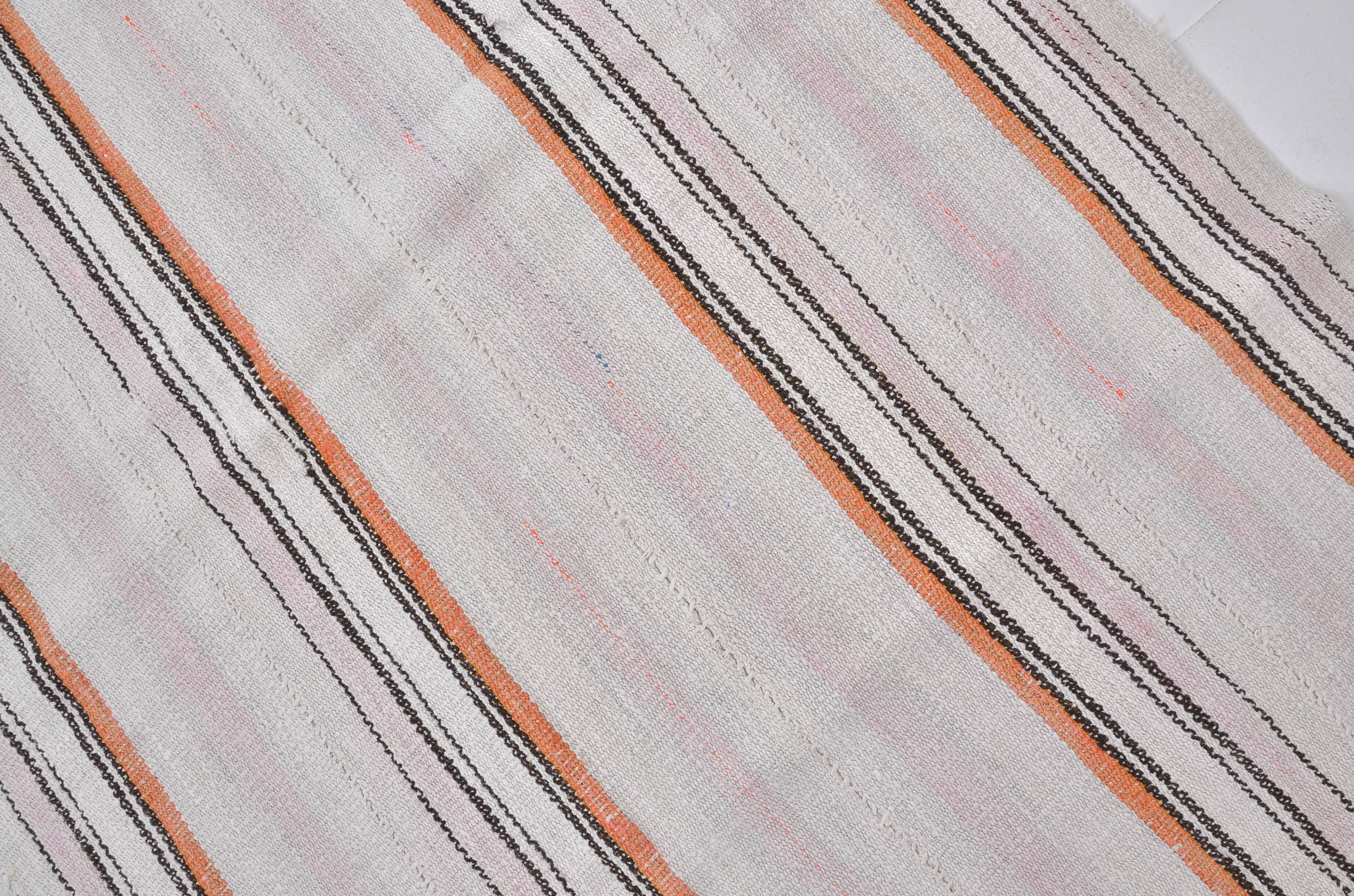 Stripe Anatolian Oushak Kilim Rug sku 3660