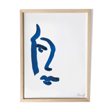 Illustration "Blue Portrait 5"