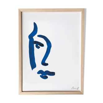 Illustration "Blue Portrait 5"