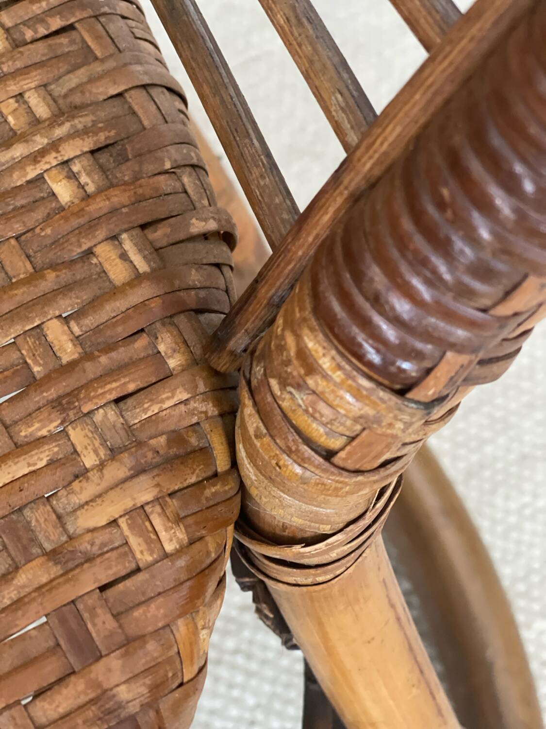 Rattan armchair 1960