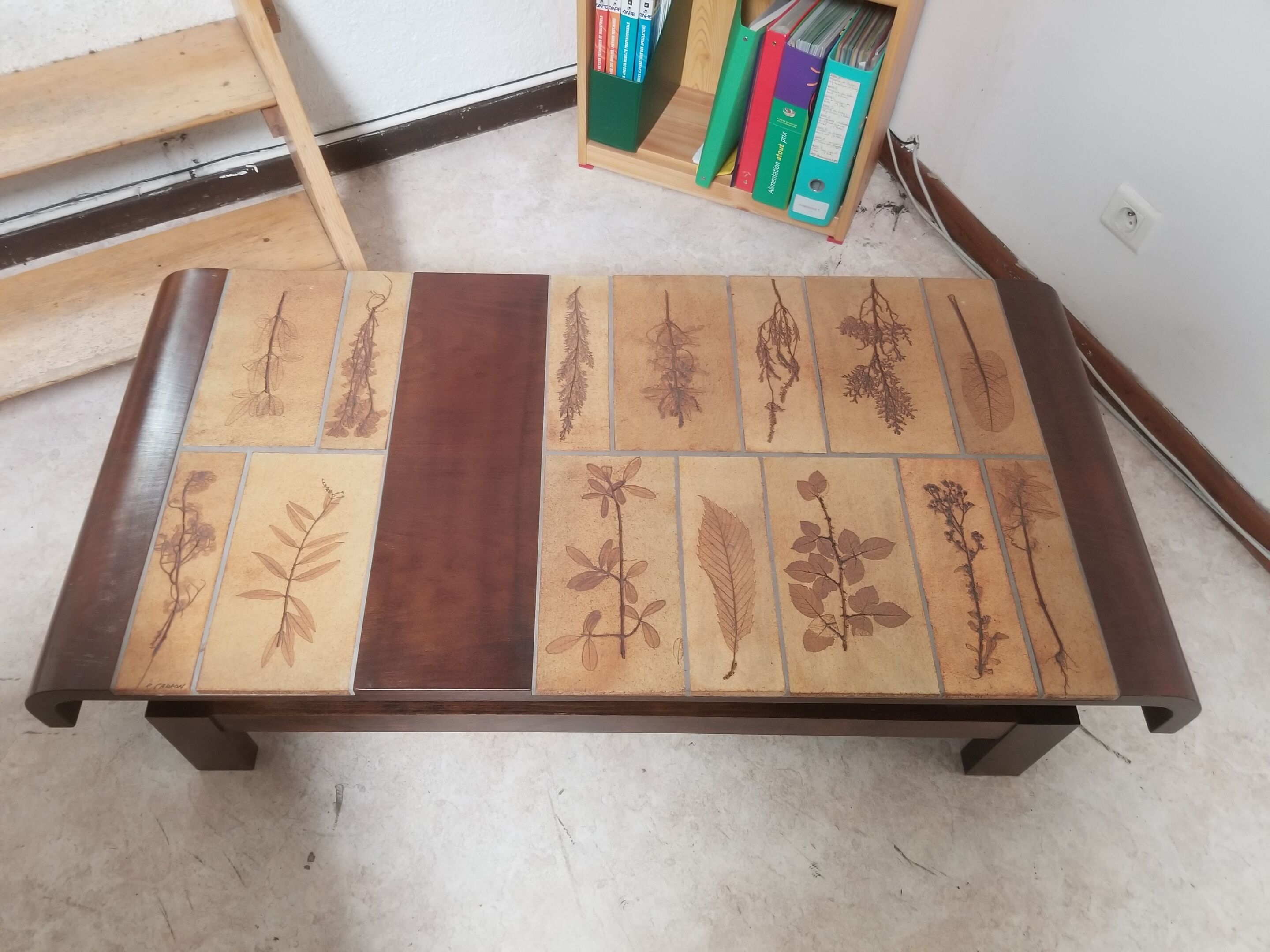 Roger capron rectangular coffee table - vintage