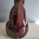 vintage bear lamp in brown ceramic and white opaline globe