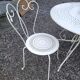Salon de jardin table plus 2 chaises