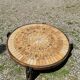 Table basse en bois et céramique signé Capron