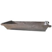 Brown solid wood slicer from the early 20th century — long rustic trough 1890-1919