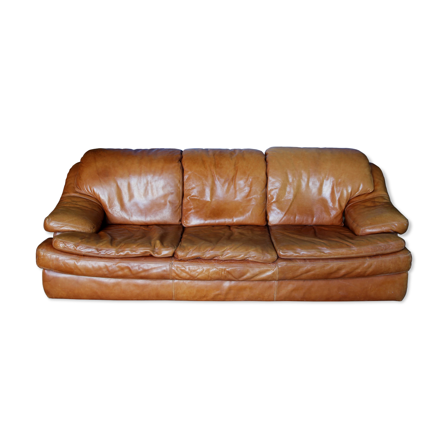 Vintage roche Bobois leather sofa