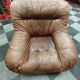 J.F. Mur Line Vintage Soft Leather Armchairs