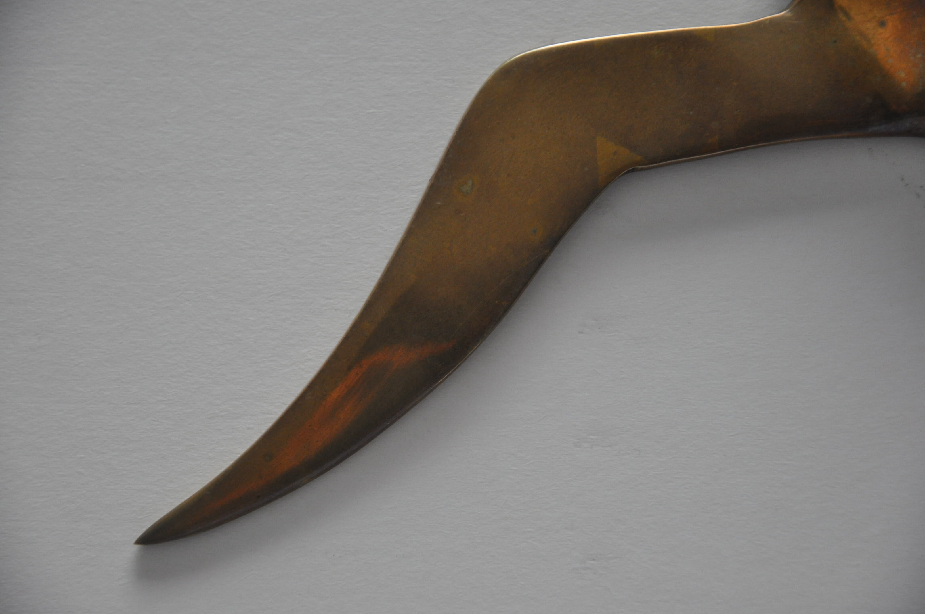 Bird seagull or swallow to hang brass from the 70s