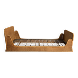 Vintage rattan sofa bed