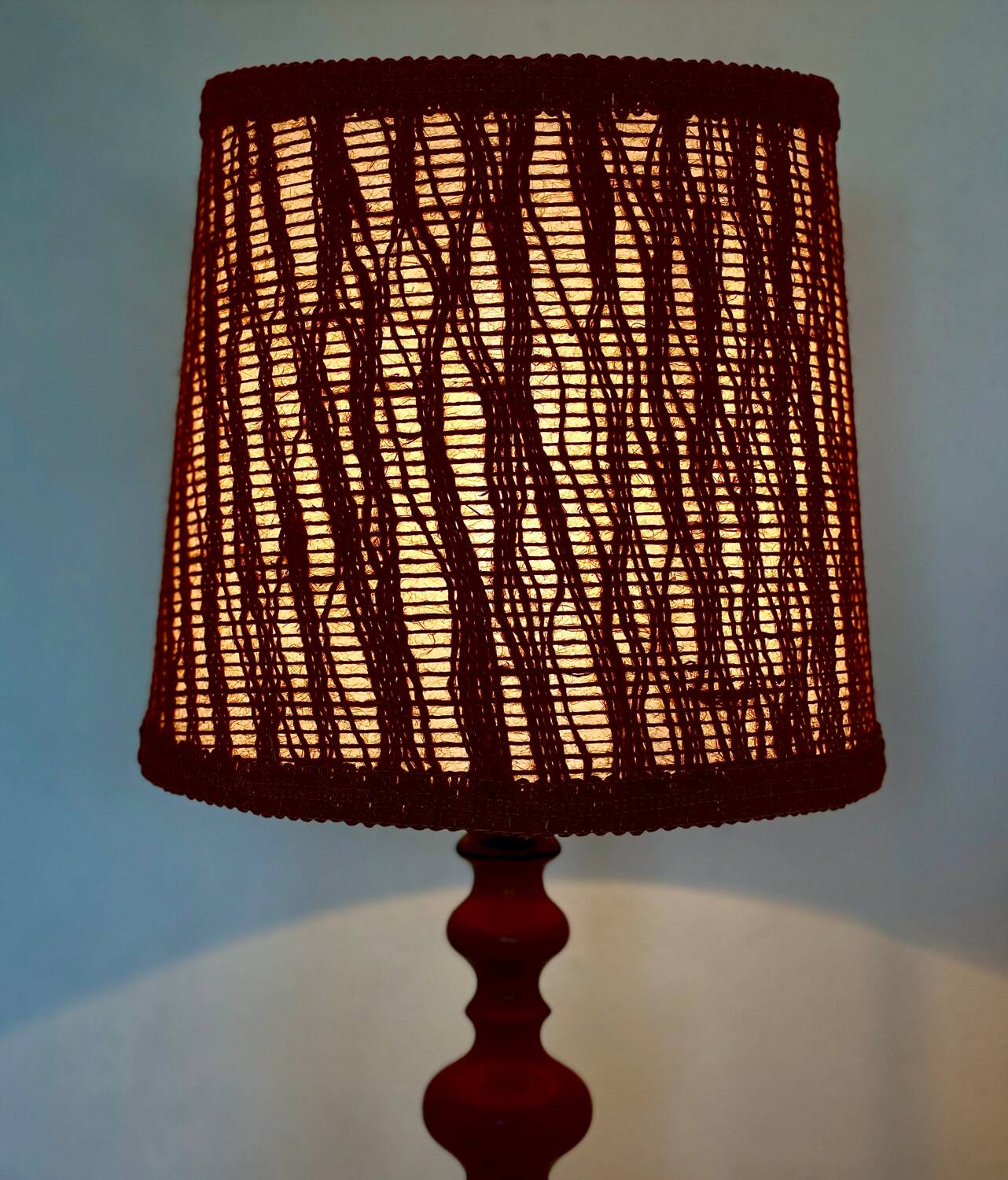 Lampe en bois tourné 1970’s.