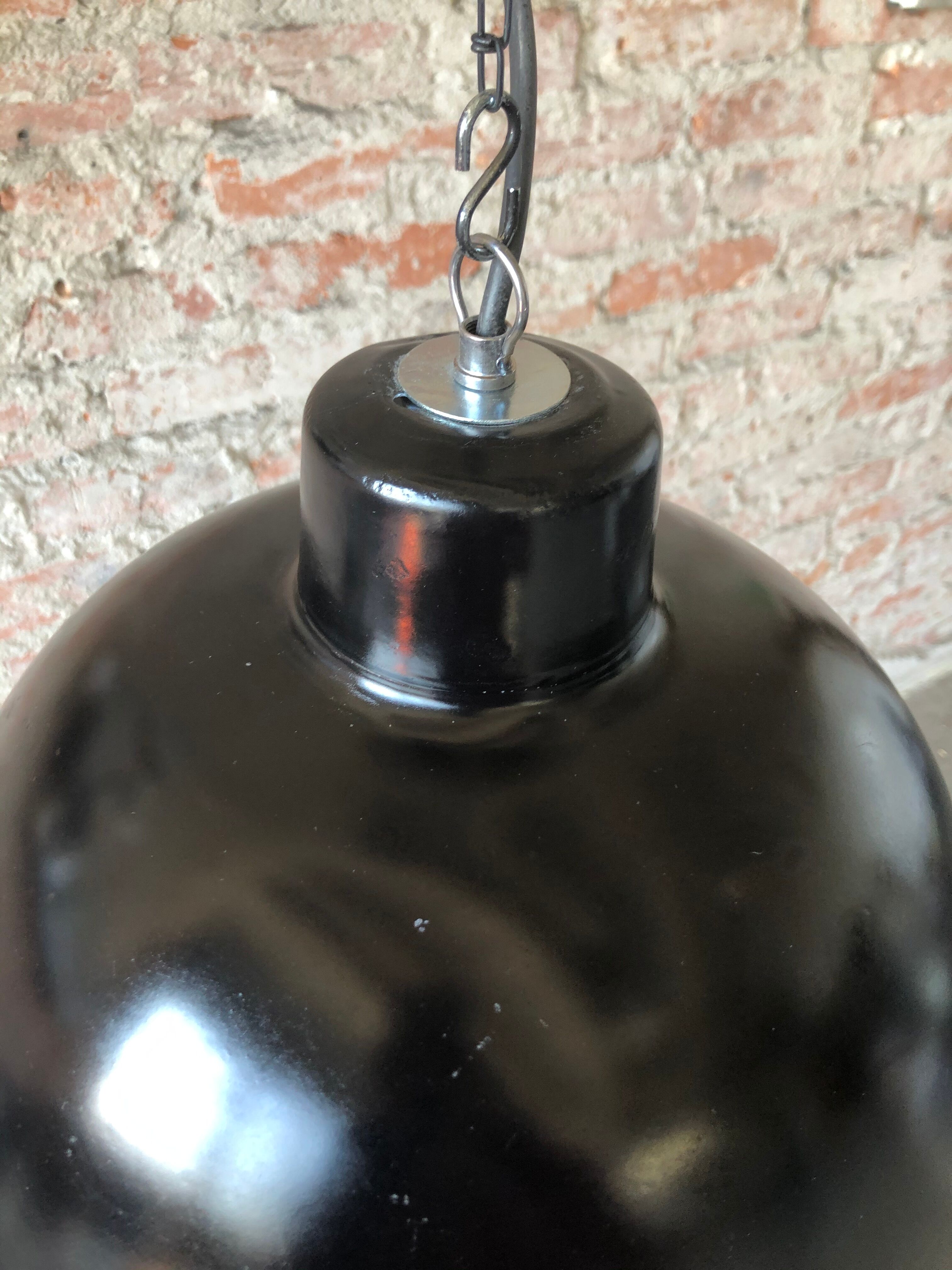 Vintage industrial german model EHS2/S pendant lamp, 1950s
