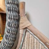 Wicker and rattan dressing table