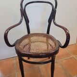 Fauteuil de bistrot Hoffman en bois courbé