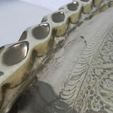 Moroccan brass tray table, ca 1950