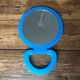 Mirror to pose vintage turquoise blue