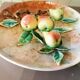 Large barbotine dish