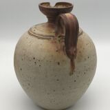Pyrite stoneware ball pitcher signed Jean-Pierre Prudhomme