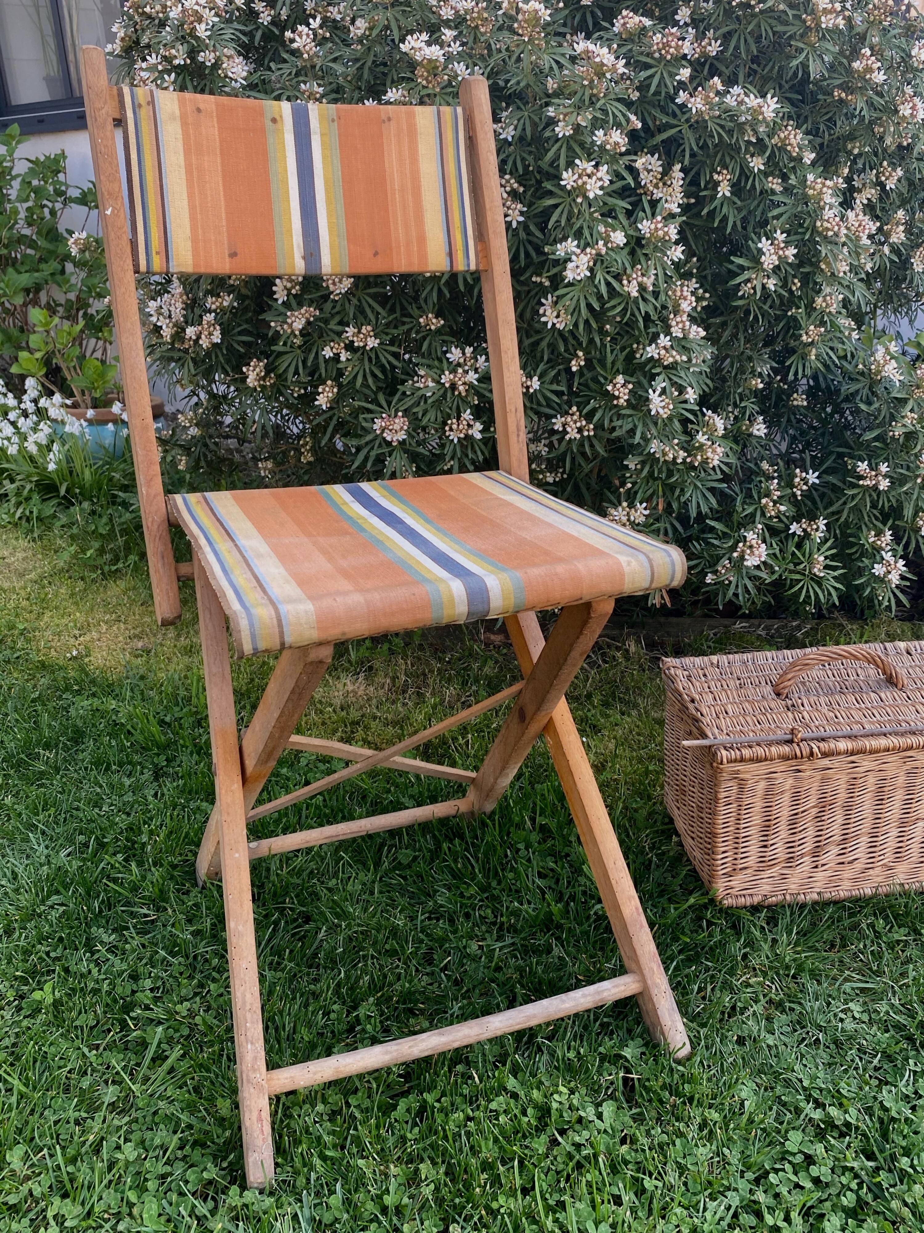 Folding chair, deckchair canvas