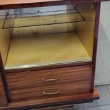 Vintage varnished wooden sideboard