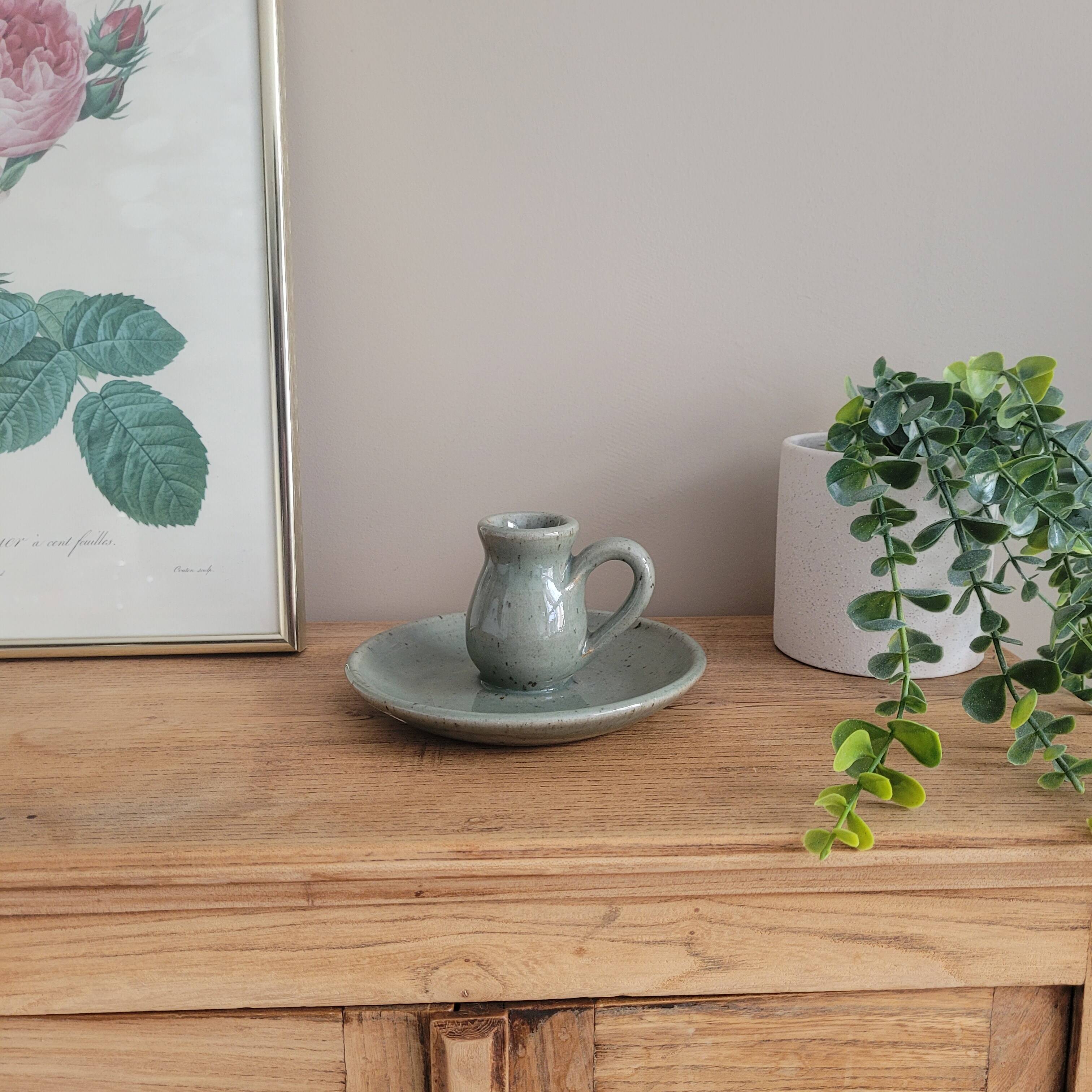 La Redoute x Selency ceramic candle holder 20 gray