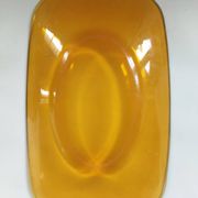 Rectangular plate Vereco amber