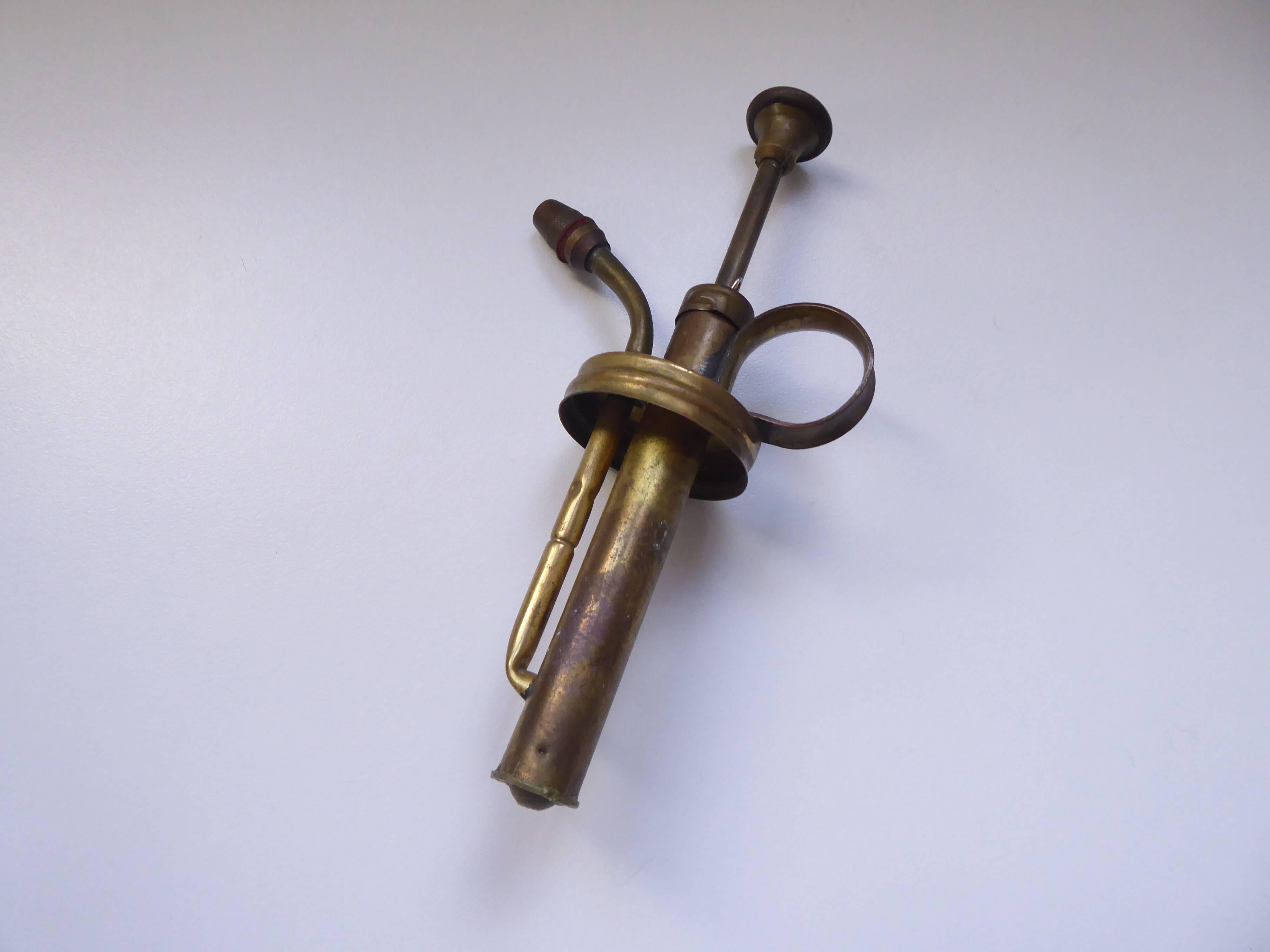 Old glass plant spray