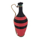 Vintage black and fushia scoubidou bottle
