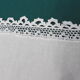 Teacloth overnappe or curtain linen lace hand