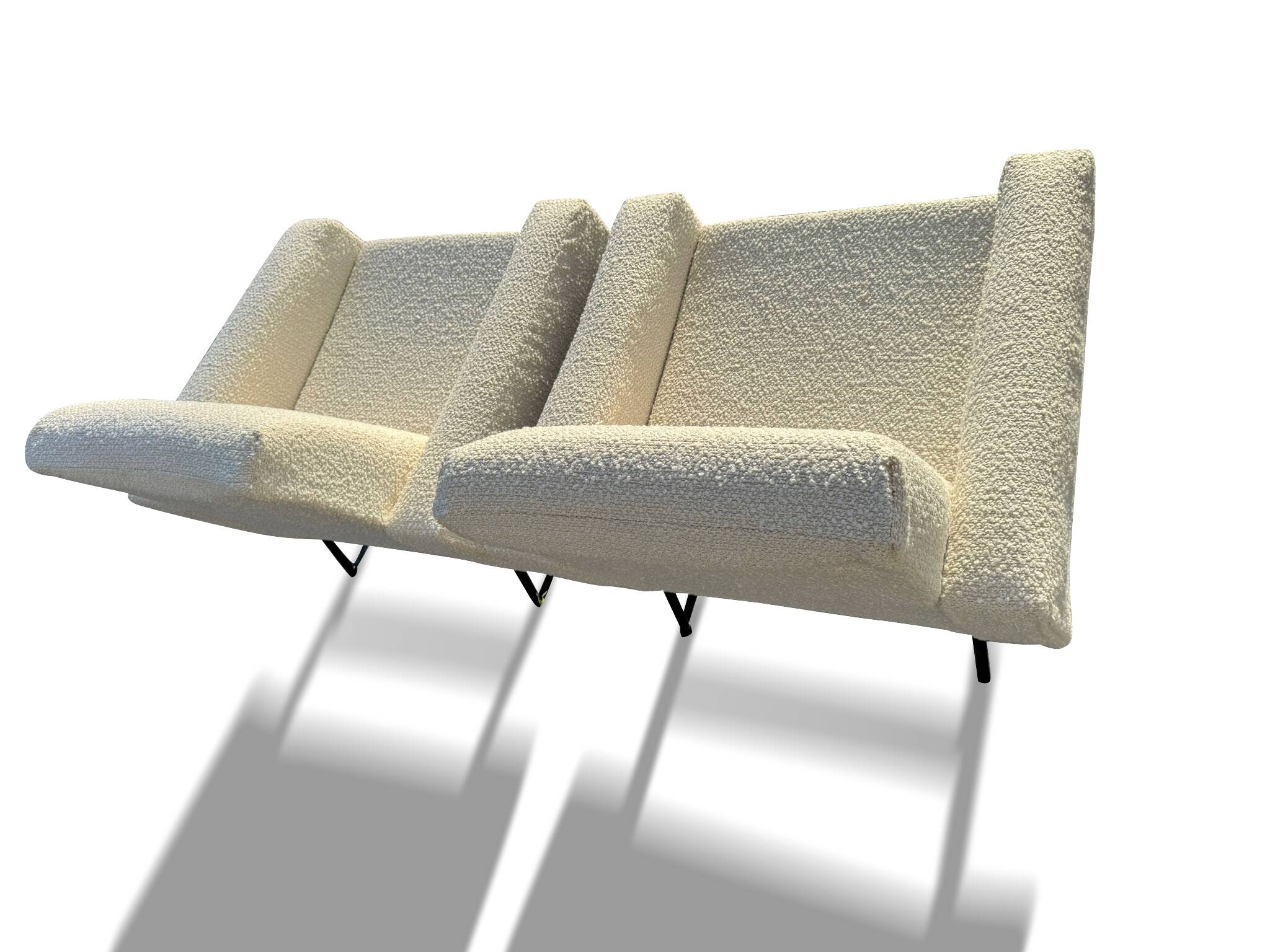Rare canapé panoramique + 2 fauteuils "G10" de Pierre Guariche édition Airborne