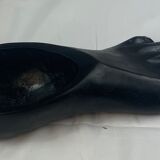 Empty pocket "foot" in solid wood