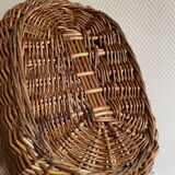 Vintage woven wicker basket