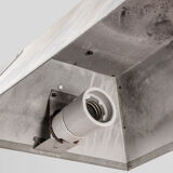 Industrial rectangular ceiling lamp